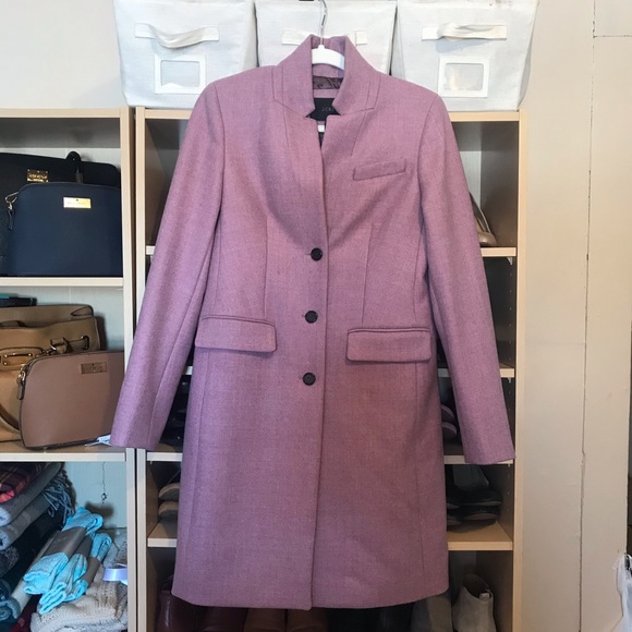 J Crew Regent Topcoat Heather Lavender 8 Gorgeous - Picture 6 of 9